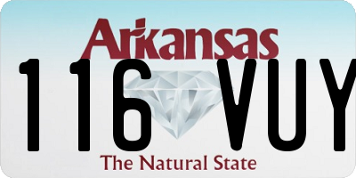 AR license plate 116VUY