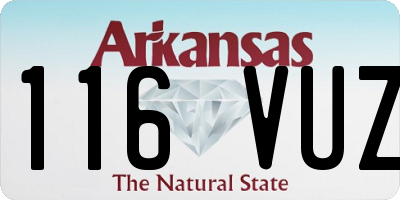 AR license plate 116VUZ