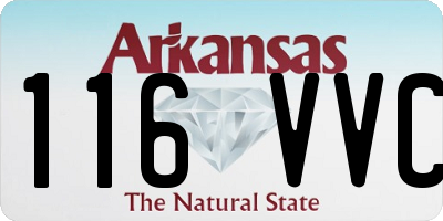 AR license plate 116VVC