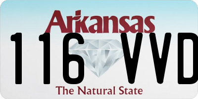 AR license plate 116VVD