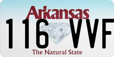 AR license plate 116VVF