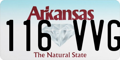 AR license plate 116VVG