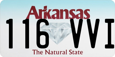 AR license plate 116VVI