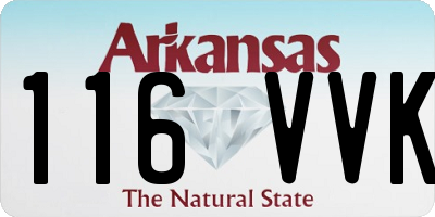 AR license plate 116VVK