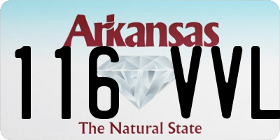 AR license plate 116VVL