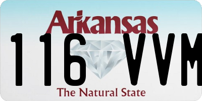 AR license plate 116VVM