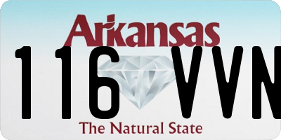 AR license plate 116VVN