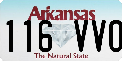 AR license plate 116VVO
