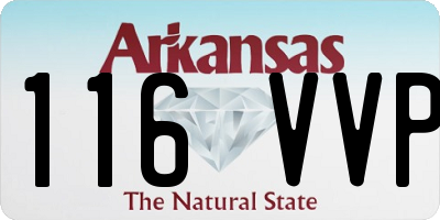 AR license plate 116VVP
