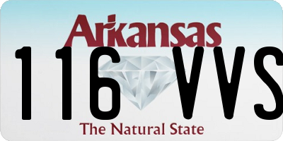 AR license plate 116VVS