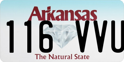 AR license plate 116VVU