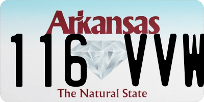 AR license plate 116VVW