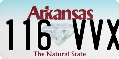 AR license plate 116VVX