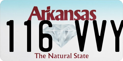 AR license plate 116VVY
