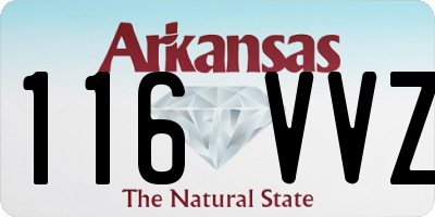 AR license plate 116VVZ