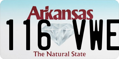 AR license plate 116VWE