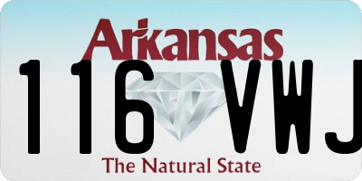 AR license plate 116VWJ