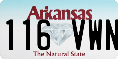 AR license plate 116VWN
