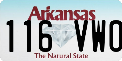 AR license plate 116VWO