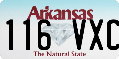 AR license plate 116VXC