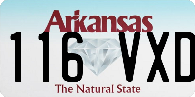 AR license plate 116VXD