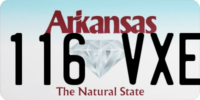 AR license plate 116VXE