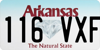 AR license plate 116VXF