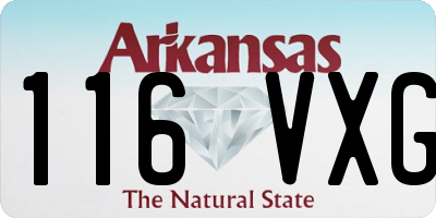 AR license plate 116VXG