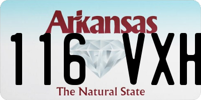 AR license plate 116VXH