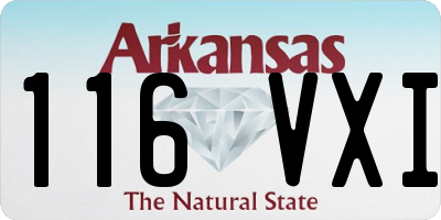 AR license plate 116VXI