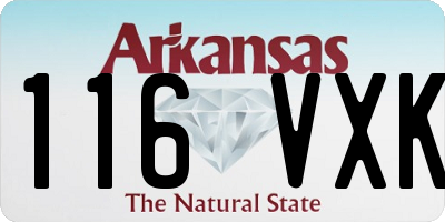 AR license plate 116VXK