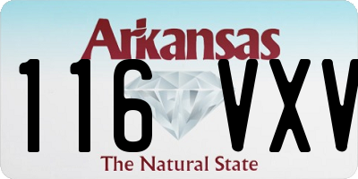 AR license plate 116VXV