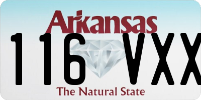 AR license plate 116VXX