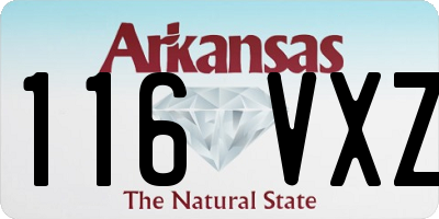 AR license plate 116VXZ