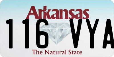 AR license plate 116VYA