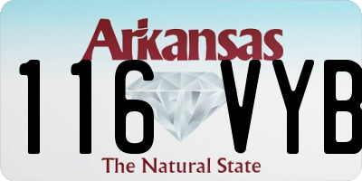 AR license plate 116VYB