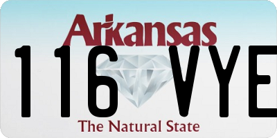 AR license plate 116VYE