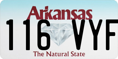 AR license plate 116VYF