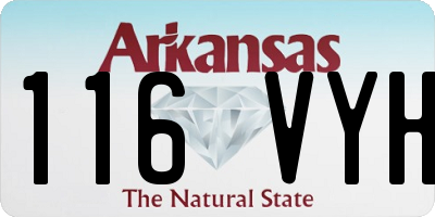 AR license plate 116VYH