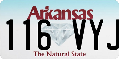 AR license plate 116VYJ