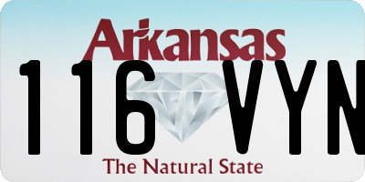 AR license plate 116VYN