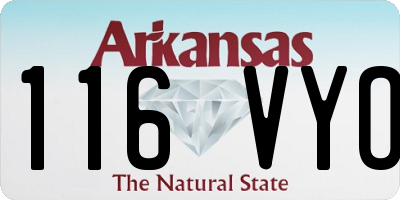 AR license plate 116VYO