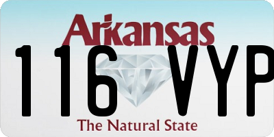 AR license plate 116VYP