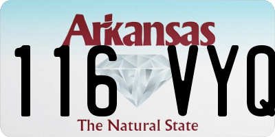 AR license plate 116VYQ