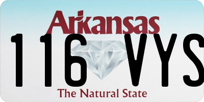 AR license plate 116VYS