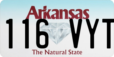 AR license plate 116VYT