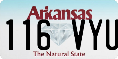 AR license plate 116VYU