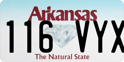 AR license plate 116VYX