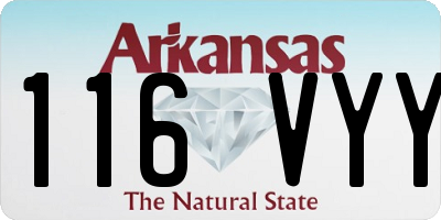 AR license plate 116VYY