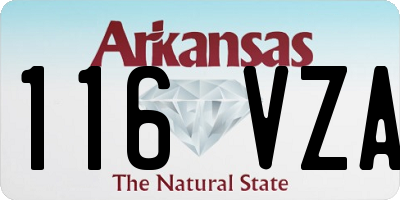 AR license plate 116VZA